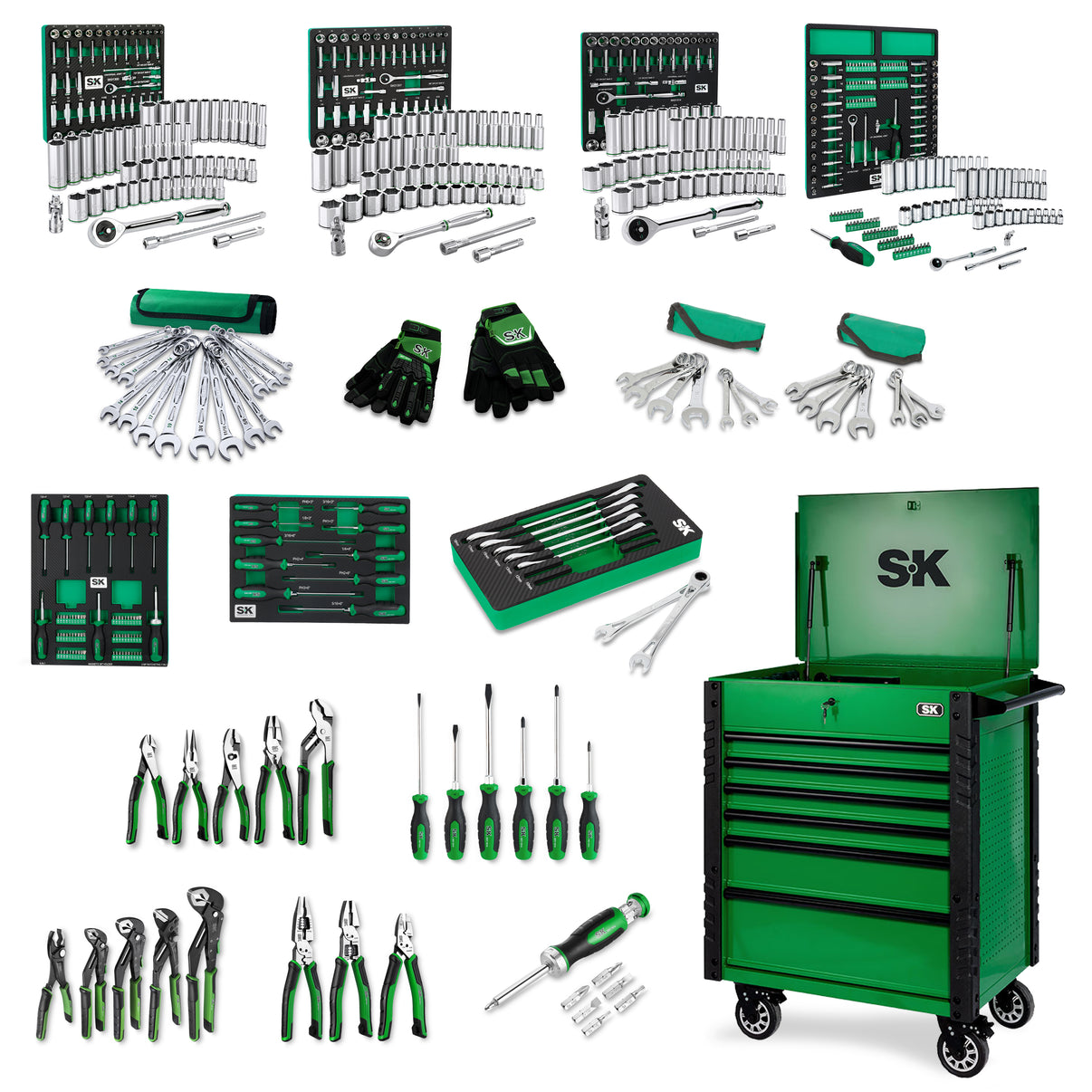 SKMTRS6 - Fully Loaded Tool Cart Set, 6-Drawer Option - FREE SHIPPING