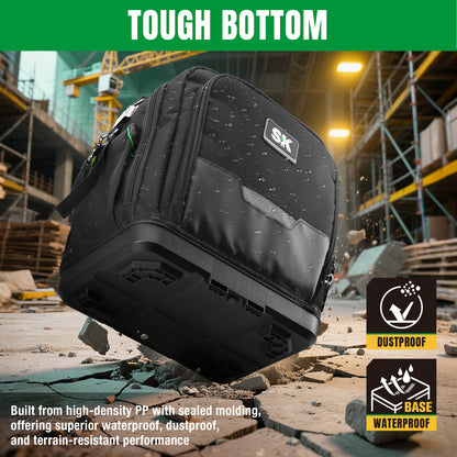 15" Service Tool Bag by SK Tools USA in black with waterproof and terrain-resistant features