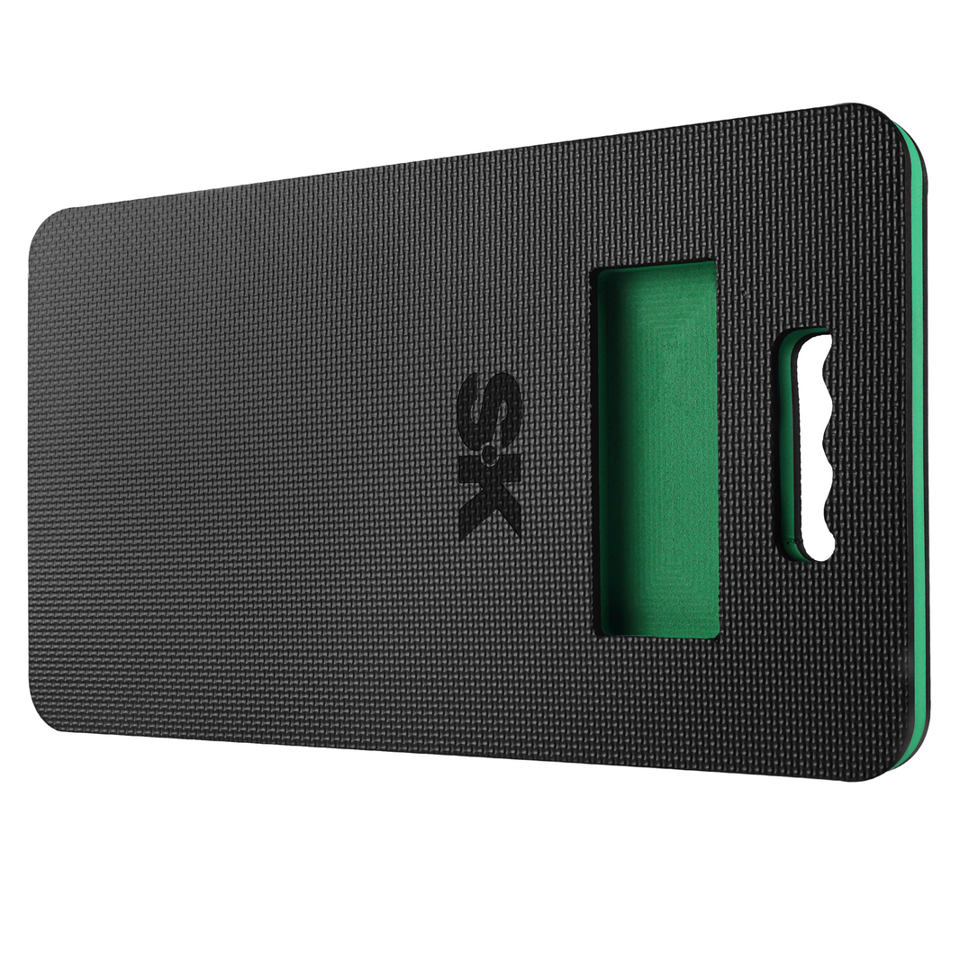 Extra Large Heavy Duty Kneeling Pad by SK Tools USA in black with textured surface and convenient handle