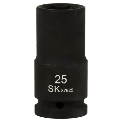 SK87925 - 3/4" Drive, 6 Point, Deep Metric Impact Socket, 25mm
