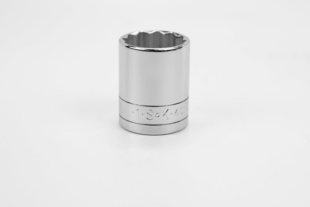 1" 1/2" Drive 12 Point Fractional Standard Chrome Socket
