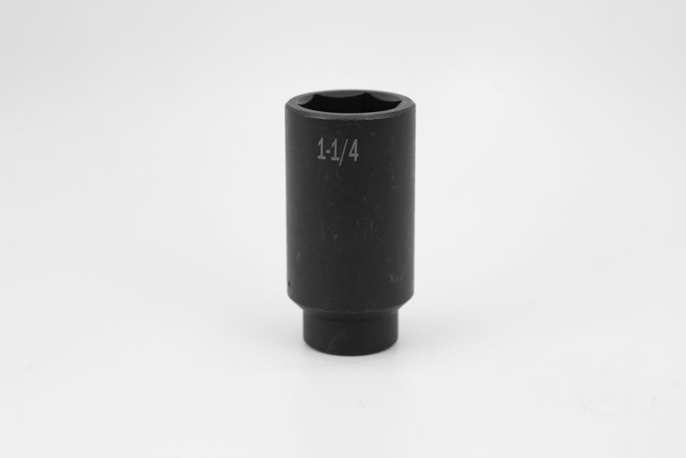 1-1/4" 1/2" Drive 6 Point Deep Fractional Impact Socket