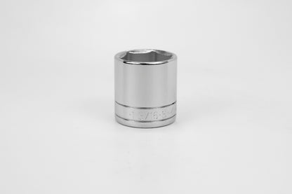 1-3/16" 1/2" Drive 6 Point Fractional Standard Chrome Socket