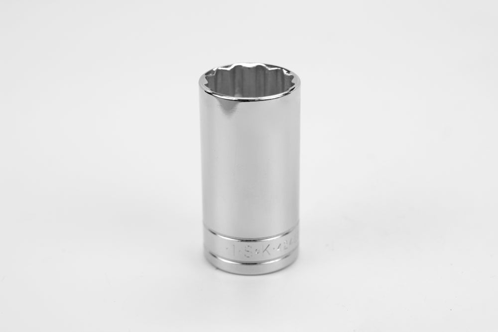 1" 3/8" Drive 12 Point Fractional Deep Chrome Socket