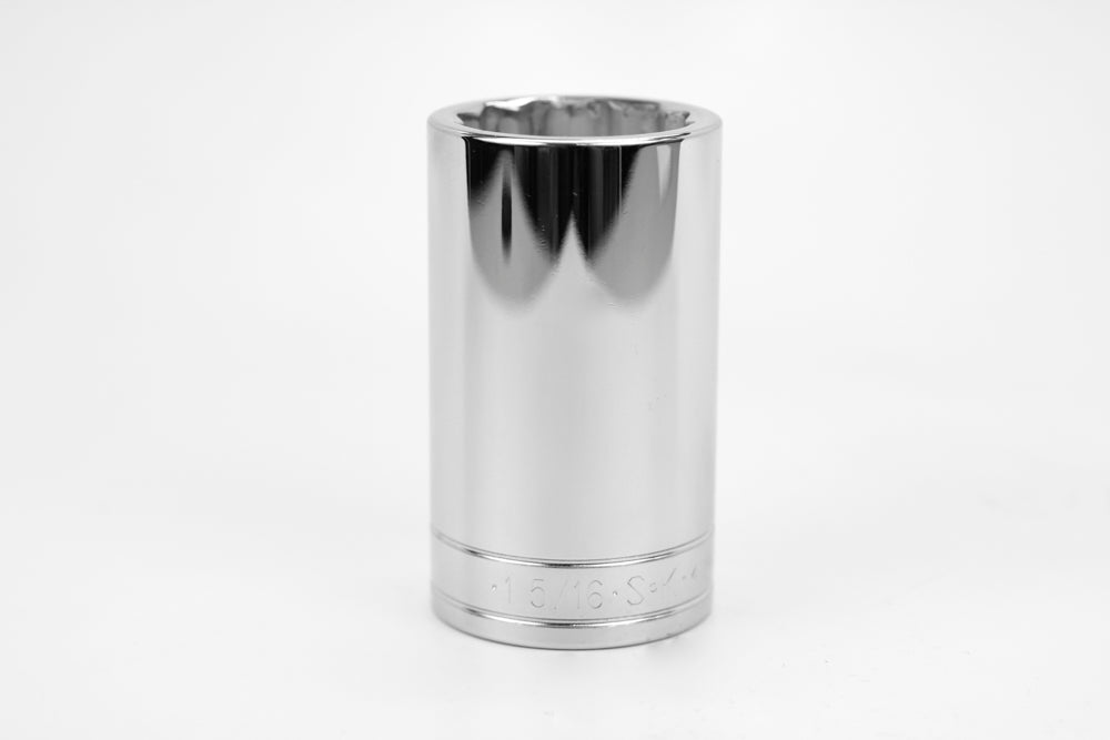 1-5/16" 1/2" Drive 12 Point Fractional Deep Chrome Socket