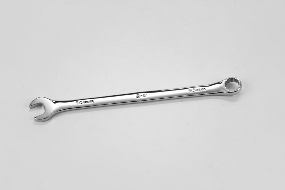 10 mm 12 Point Metric Long Combination Chrome Wrench