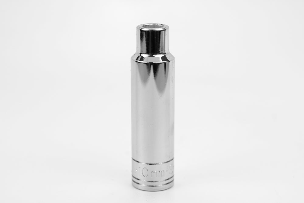 10 mm 1/2" Drive 6 Point Metric Deep Chrome Socket