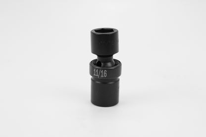 11/16" 1/2" Drive 6 Point Swivel Fractional Impact Socket