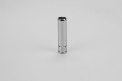 11/32" 1/4" Drive 12 Point Fractional Deep Chrome Socket