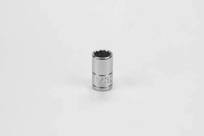11/32" 1/4" Drive 12 Point Fractional Standard Chrome Socket