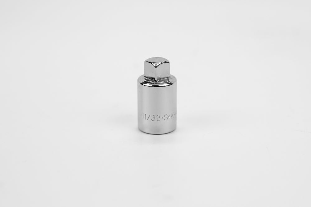 11/32" 3/8" Drive Fractional Male Pipe Plug Socket