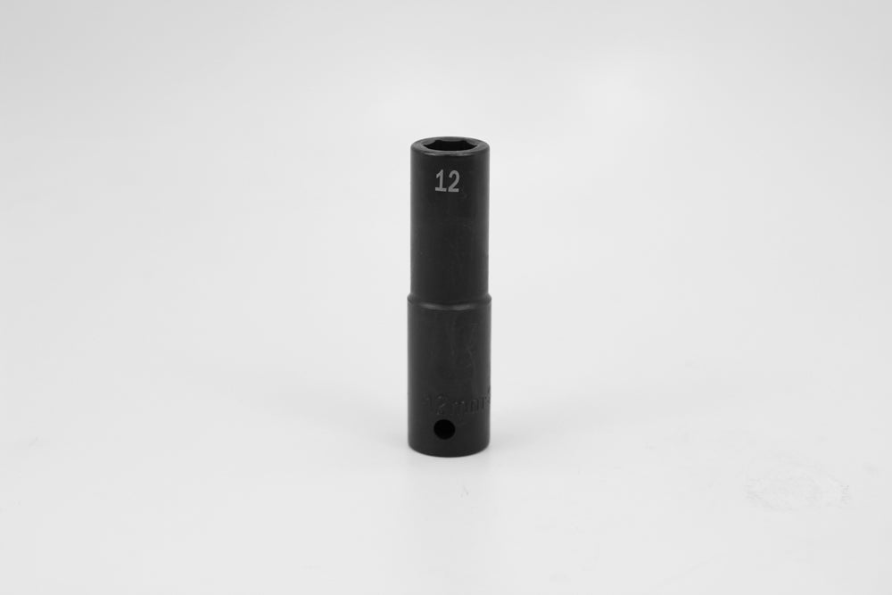 12 mm 1/2" Drive 6 Point Deep Metric Impact Socket