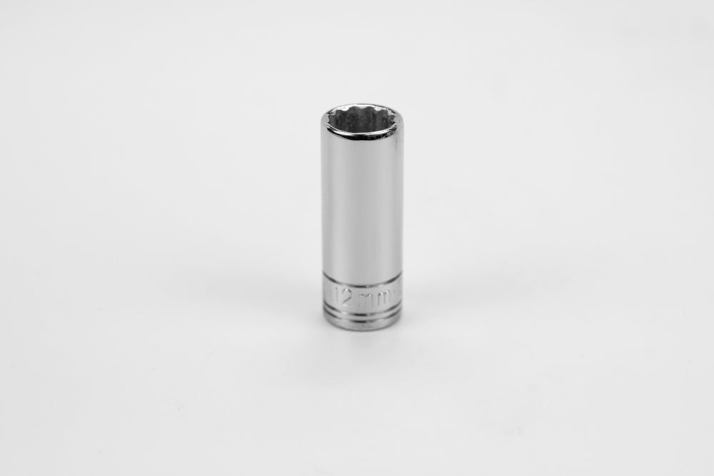 12 mm 3/8" Drive 12 Point Metric Deep Chrome Socket