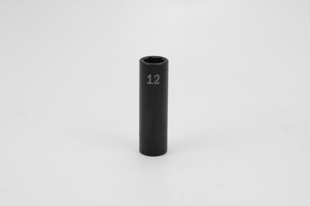12 mm 3/8" Drive 6 Point Deep Metric Impact Socket