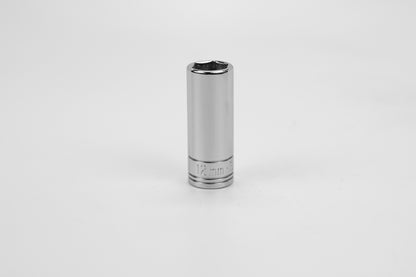 12 mm 3/8" Drive 6 Point Metric Deep Chome Socket