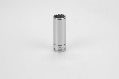 13 mm 1/4" Drive 12 Point Metric Deep Chrome Socket