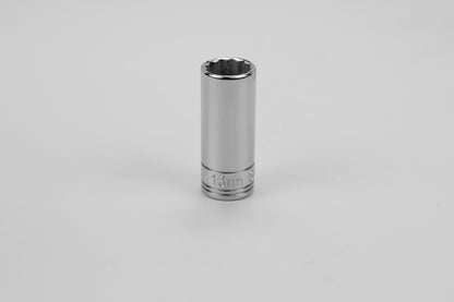 13 mm 3/8" Drive 12 Point Metric Deep Chrome Socket