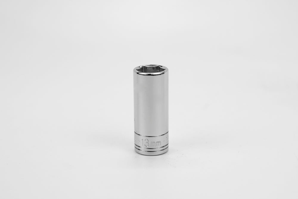 13 mm 3/8" Drive 6 Point Metric Deep Chome Socket