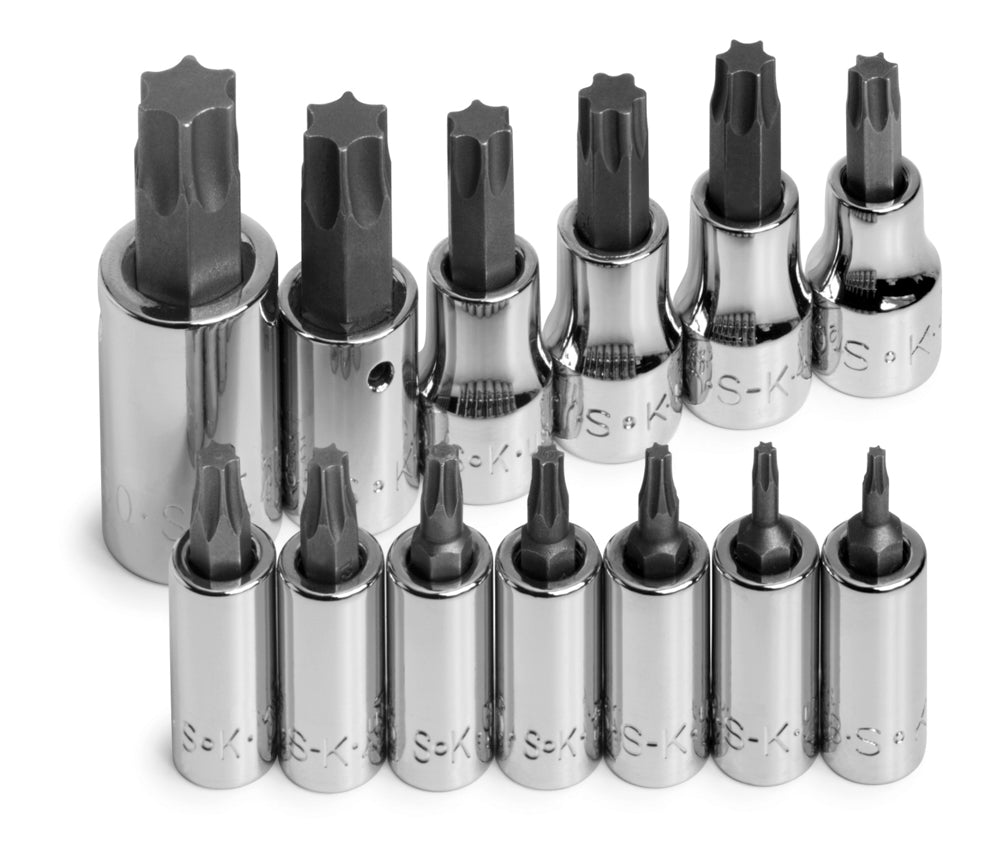 13 Piece 1/4" & 3/8" Drive Torx Bit Socket Set