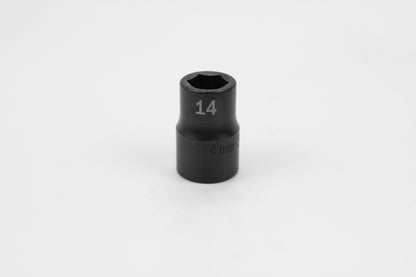 14 mm 1/2" Drive 6 Point Standard Metric Impact Socket