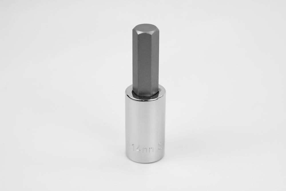 14 mm 1/2" Drive Hex Chrome Bit Socket