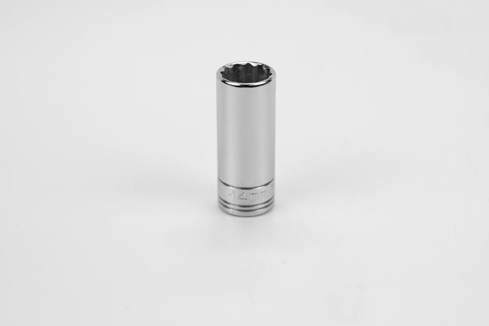 14 mm 3/8" Drive 12 Point Metric Deep Chrome Socket