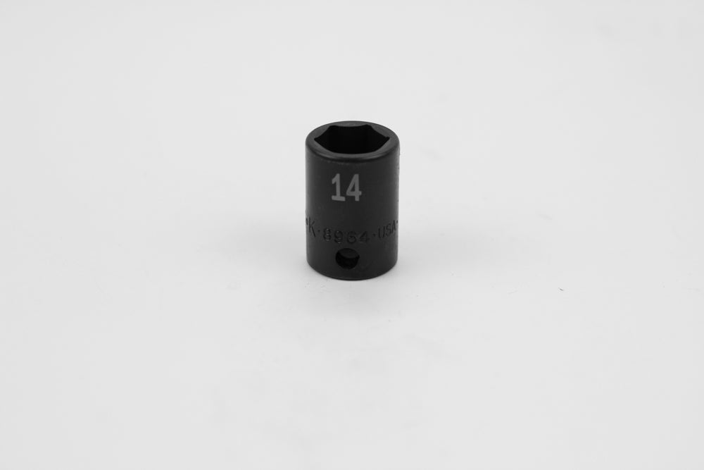 14 mm 3/8" Drive 6 Point Standard Metric Impact Socket