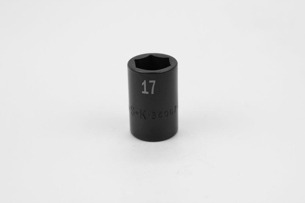 17 mm 1/2" Drive 6 Point Standard Metric Impact Socket