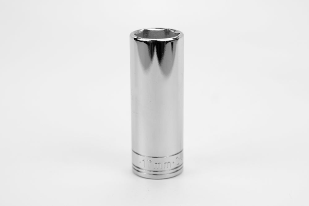 17 mm 3/8" Drive 6 Point Metric Extra Deep Chrome Socket