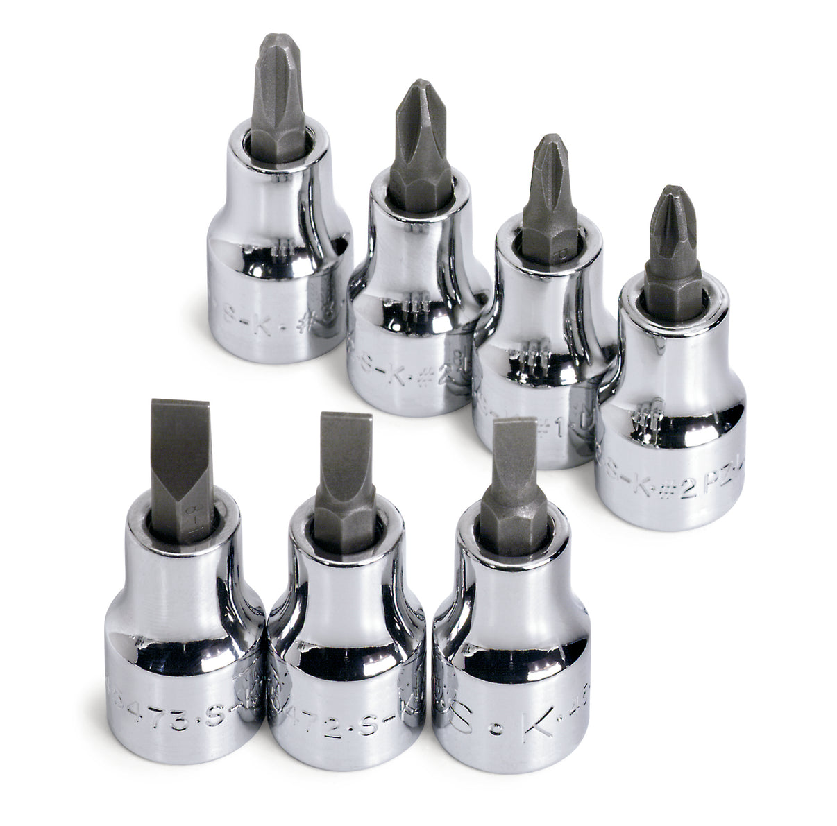 7 Piece 3/8" Drive Screwdriver Bit Socket Set