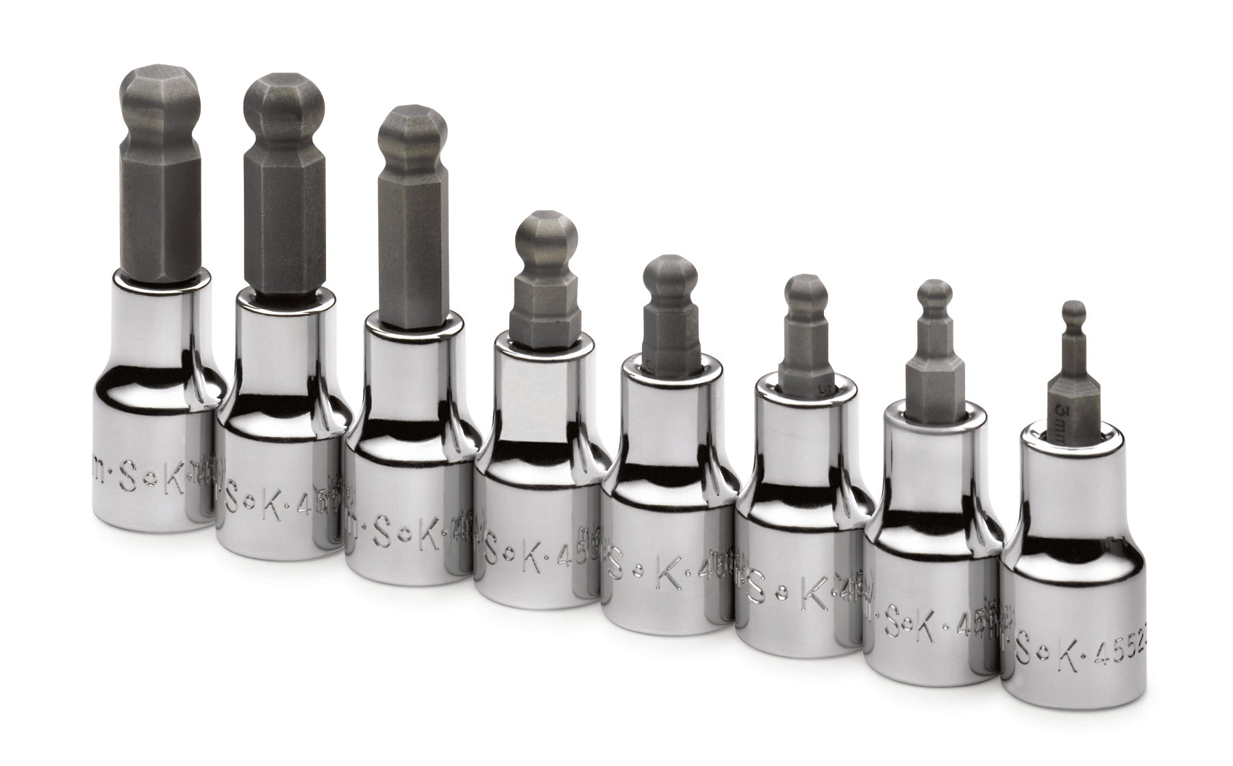 8 Piece 3/8" Drive Metric Ball Hex Bit Socket Set