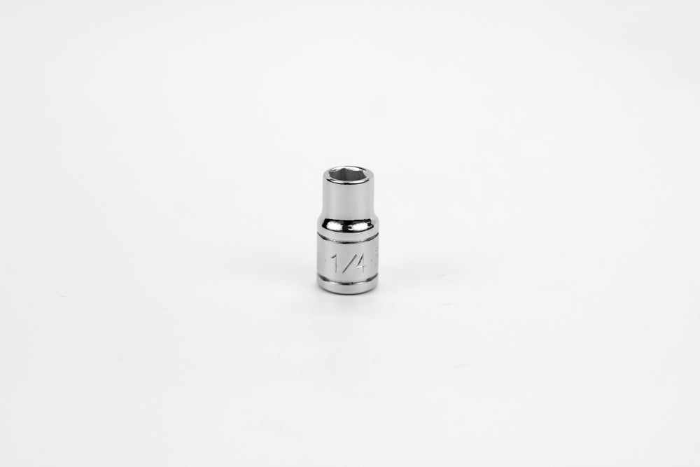 1/4" 1/4" Drive 6 Point Fractional Standard Chrome Socket