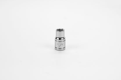 1/4" 1/4" Drive 6 Point Fractional Standard Chrome Socket