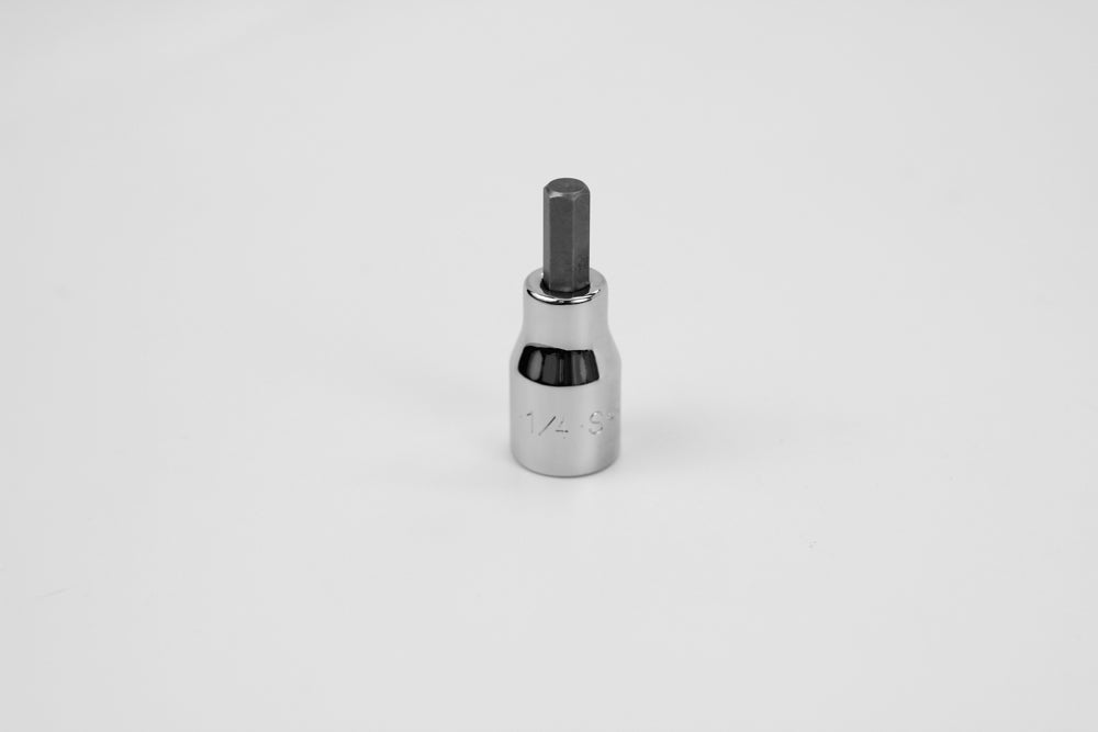 1/4" 3/8" Drive Hex Chrome Bit Socket
