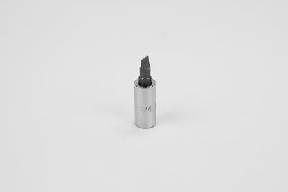 1/4" 3/8" Drive Slotted Screwdriver Chrome Bit Socket