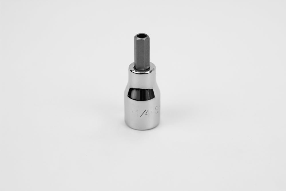 1/4" 3/8" Drive Tamper Proof Hex Chrome Bit Socket