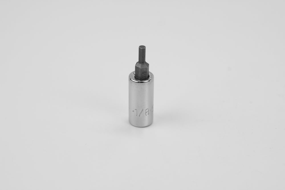 1/8" 1/4" Drive Hex Chrome Bit Socket
