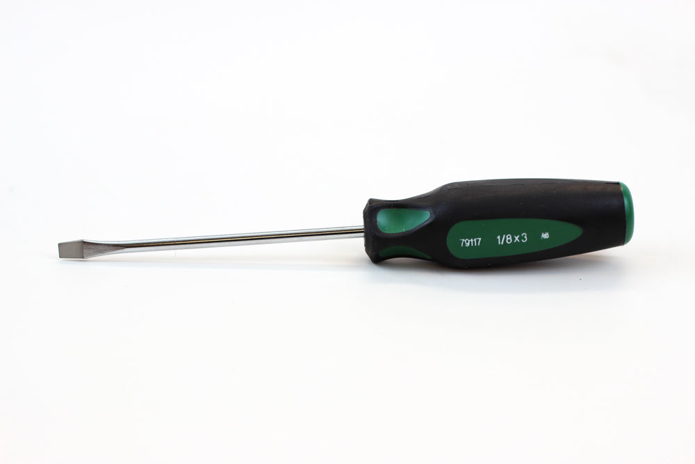 1/8" x 3" Keystone CushionGrip Slotted Screwdriver