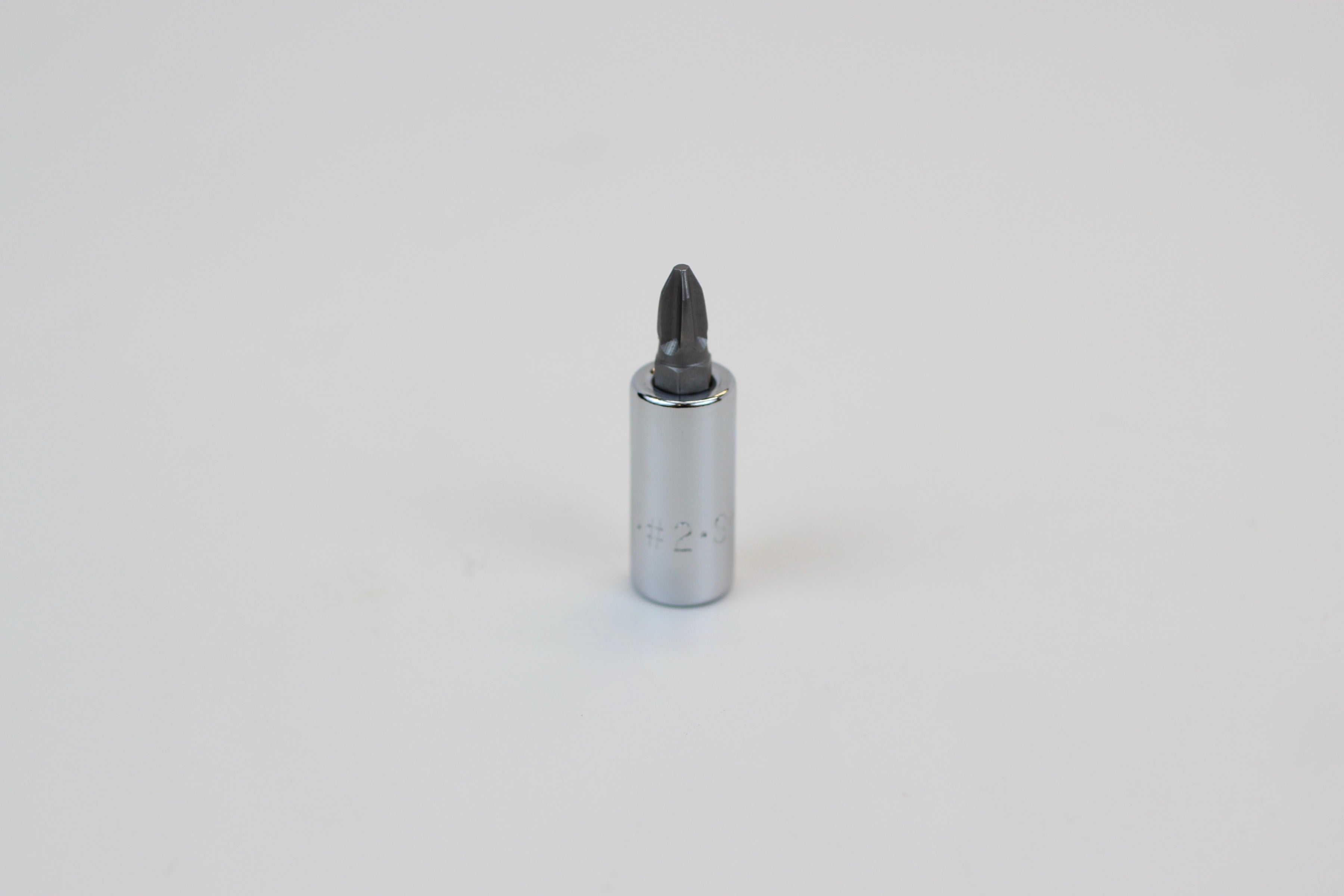 #2 1/4" Drive Phillips Screwdriver Chrome Bit Socket
