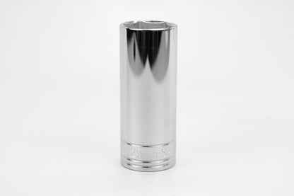 25 mm 1/2" Drive 6 Point Metric Deep Chrome Socket