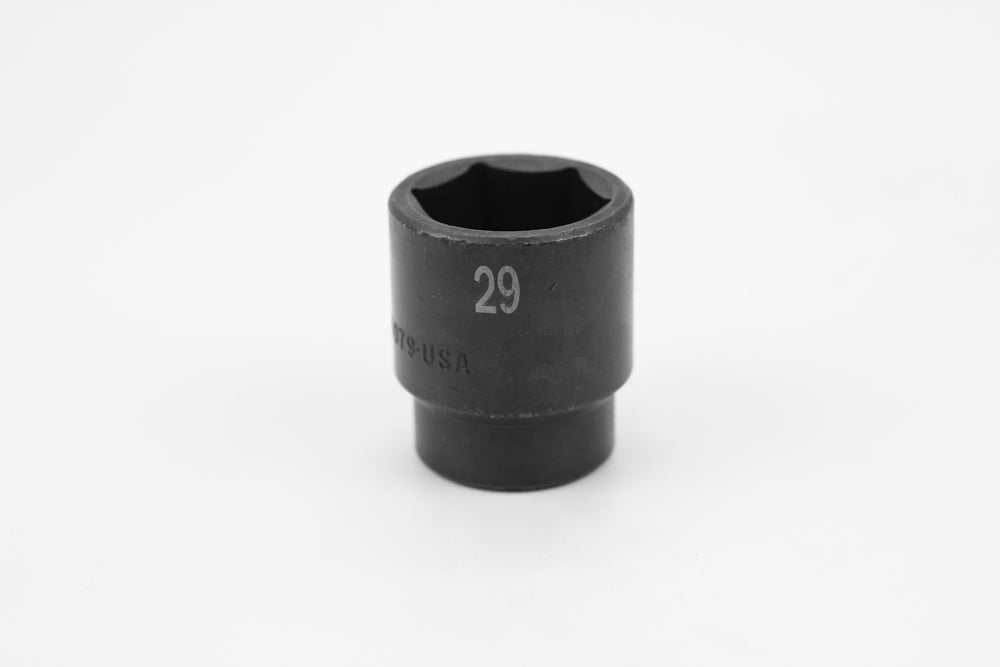 29 mm 1/2" Drive 6 Point Standard Metric Impact Socket