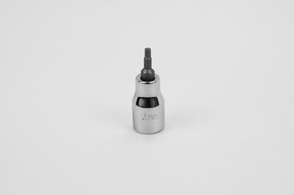 3 mm 3/8" Drive Hex Chrome Bit Socket