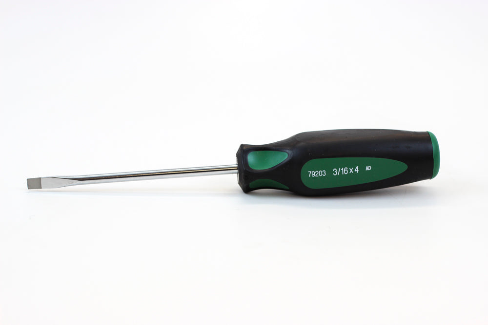 3/16" x 4" Keystone CushionGrip Slotted Screwdriver