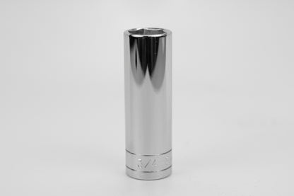 3/4" 1/2" Drive 6 Point Fractional Deep Chrome Socket