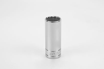 3/4" 3/8" Drive 12 Point Fractional Deep Chrome Socket