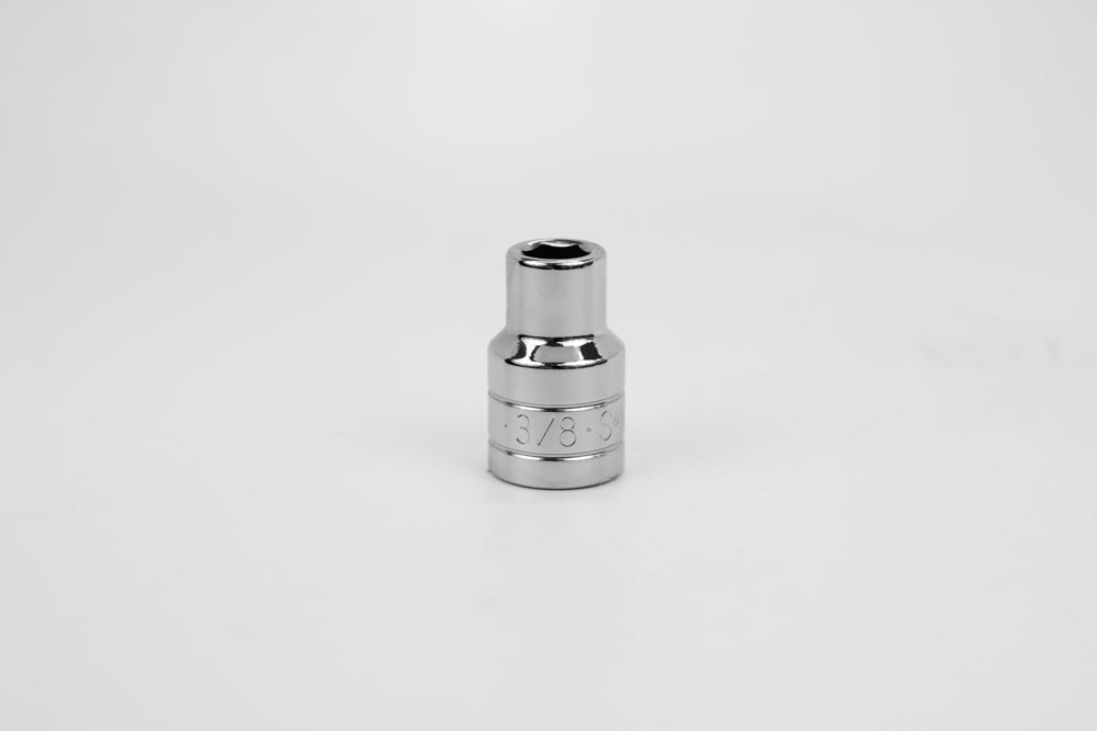 3/8" 1/2" Drive 6 Point Fractional Standard Chrome Socket