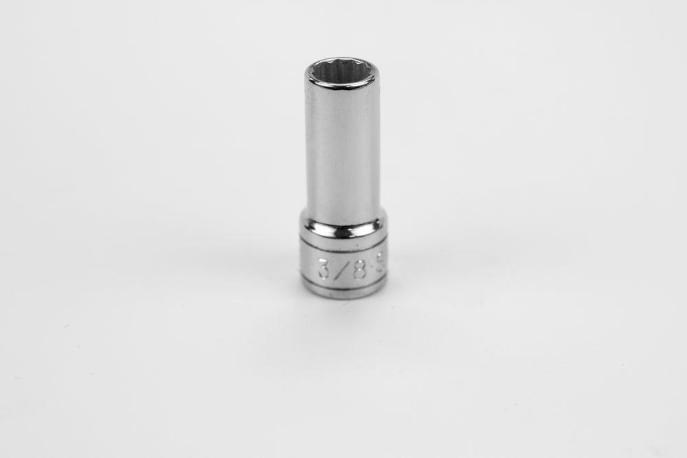3/8" 3/8" Drive 12 Point Fractional Deep Chrome Socket