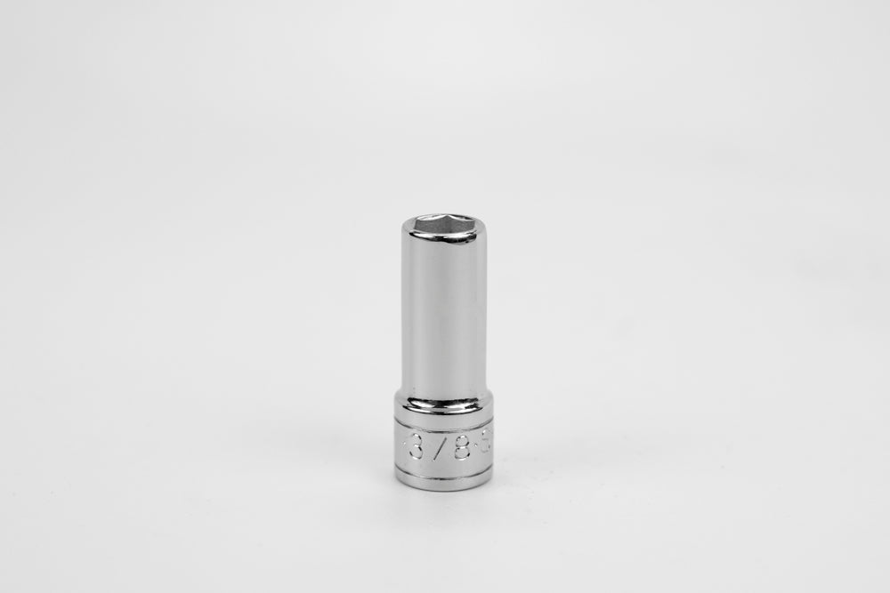 3/8" 3/8" Drive 6 Point Fractional Deep Chrome Socket