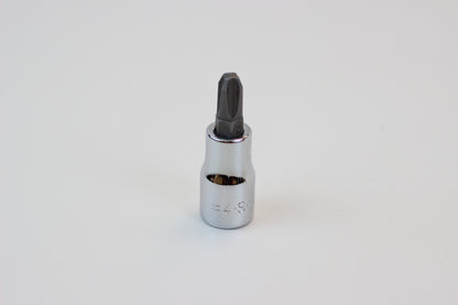 #4 3/8" Drive Phillips Screwdriver Chrome Bit Socket