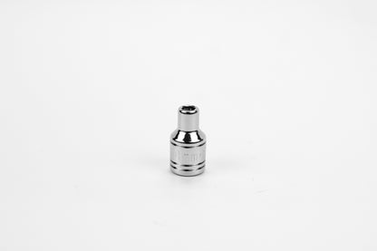 4 mm 1/4" Drive 6 Point Metric Standard Chrome Socket